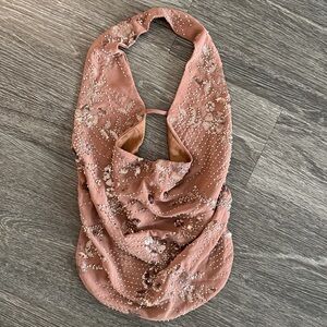 Sparkly Pink Halter Top